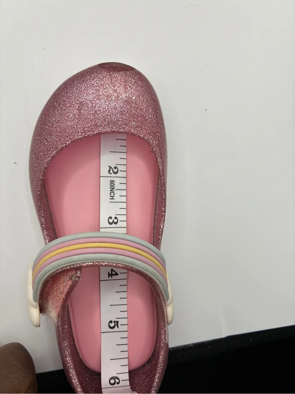 Mini Melissa Ultragirl Unicorn Mary Jane Flats Pink Glitter Toddler Girls Size 8